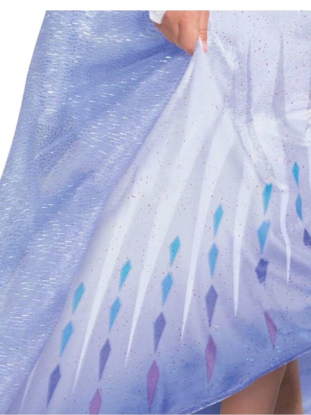Disney Frozen Princess Elsa Dress Up Glittering White 7-8 YO Girl Med 8-10 - Picture 7 of 15
